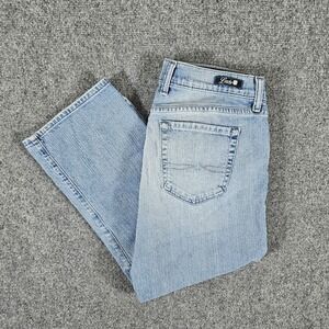 Vintage Lucky Brand Rider Crop Denim Jeans Blue Women's Tag Size 8/29 Act‎ 29x22